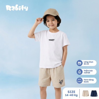  Quần short kaki Superman DC bé trai Rabity 132.001