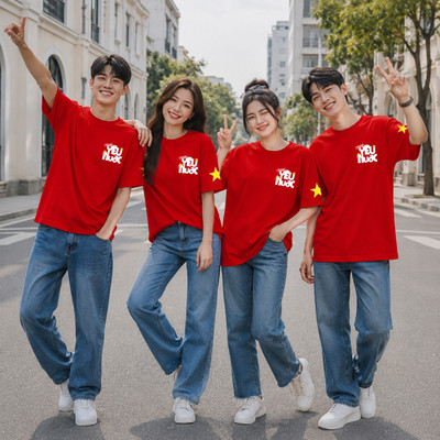 Áo phông Việt Nam Team Yêu Nước chất liệu thun cotton size từ 40kg-81kg Loza NA03-RT3673
