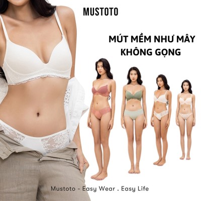 [MÚT 360 SIÊU MỀM] Áo Lót Mustoto Bra Mỏng Mịn Không Gọng (MA70)