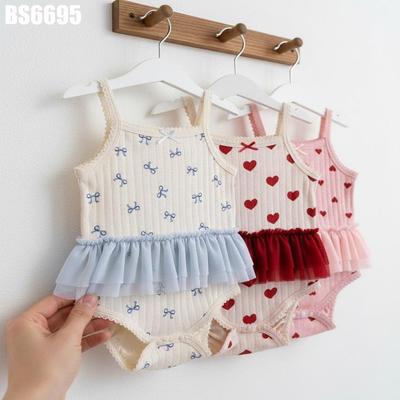 Body 2 Dây Nhún Ngực Cho Bé Gái Sơ Sinh 1 2 Tuổi MINTSCLOSET Quảng Châu - BS6415