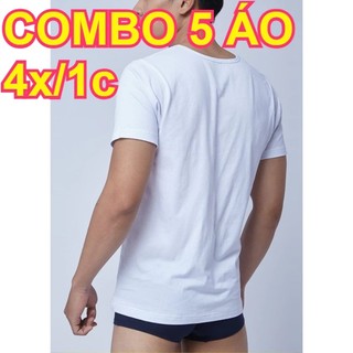 Combo 5 Áo lót nam trắng trơn cộc tay đông xuân kiểu bộ đội Áo may ô trung niên cao cấp MO1