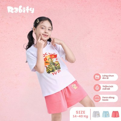   Quần short thun bé gái Rabity 933.902