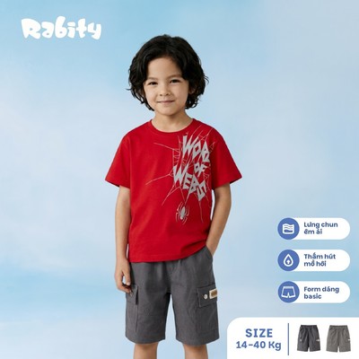   Quần short thô bé trai Rabity 932.036