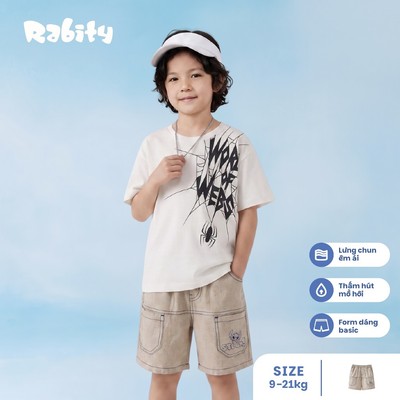   Quần short thô bé trai Rabity 532.025