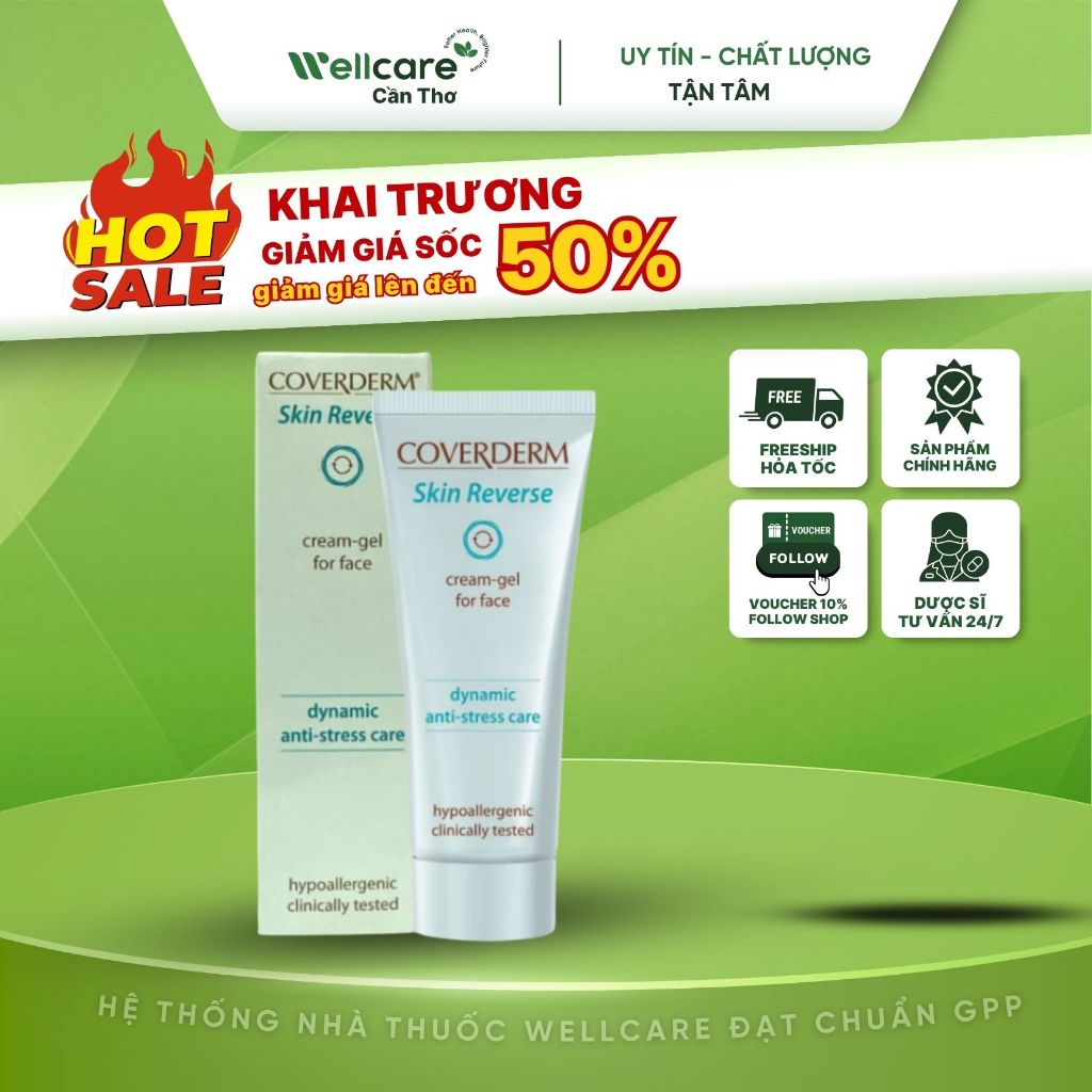 [⭐COVERDERM] Skin Reverse 40ml Kem Dưỡng Hỗ Trợ Giảm Mụn
