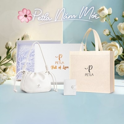 Túi xách nữ da mềm đeo vai PETLA MÂY LN57