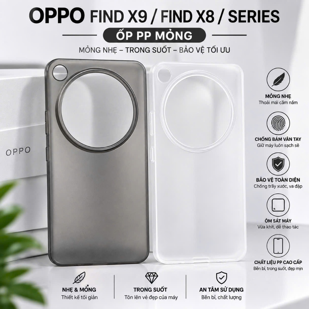 Ốp Lưng OPPO Find X9 ULTRA, Find X9, Find X9S, Find X9 PRO, Find X8 Pro Find X8 Find X8 ULTRA Find X