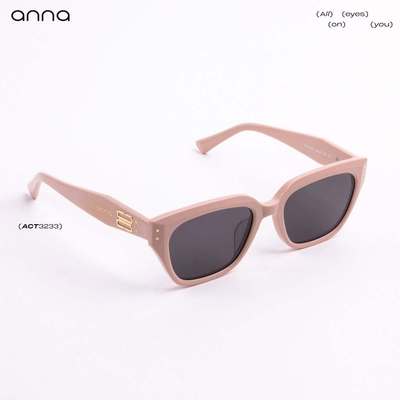 Kính râm cao cấp ANNA chất liệu nhựa acetate siêu nhẹ dáng chữ nhật tròng chống tia UV 3233