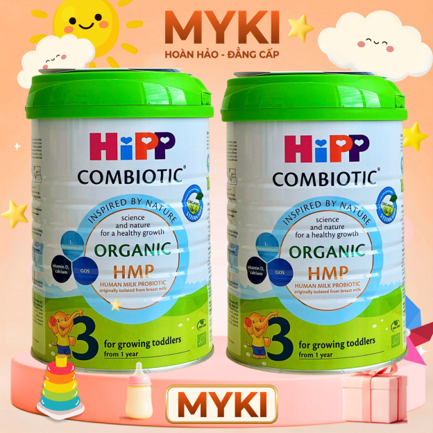 Sữa HiPP số 03 Organic 800g - Sữa công thức cho bé, Combo 2-3-4 lon sữa Hipp Organic S3