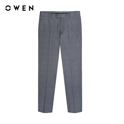Owen - Quần tây Slim Fit QS242808 màu Xám chất liệu TR Spandex