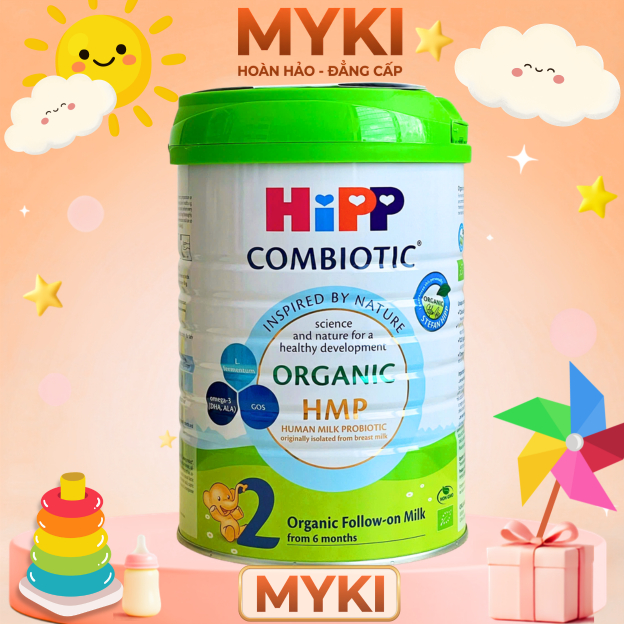 Sữa HiPP số 02 Organic 800g - Sữa Công thức Cho Bé, Combo 2-3-4 lon sữa Hipp Organic s2