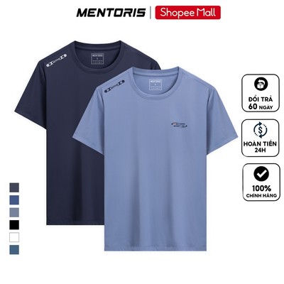 Áo T-Shirt Nam Thể Thao MENTORIS Vải Thun Lạnh Cao Cấp, Mềm Mịn,Form Regular Fit Tôn Dáng MATS26S014