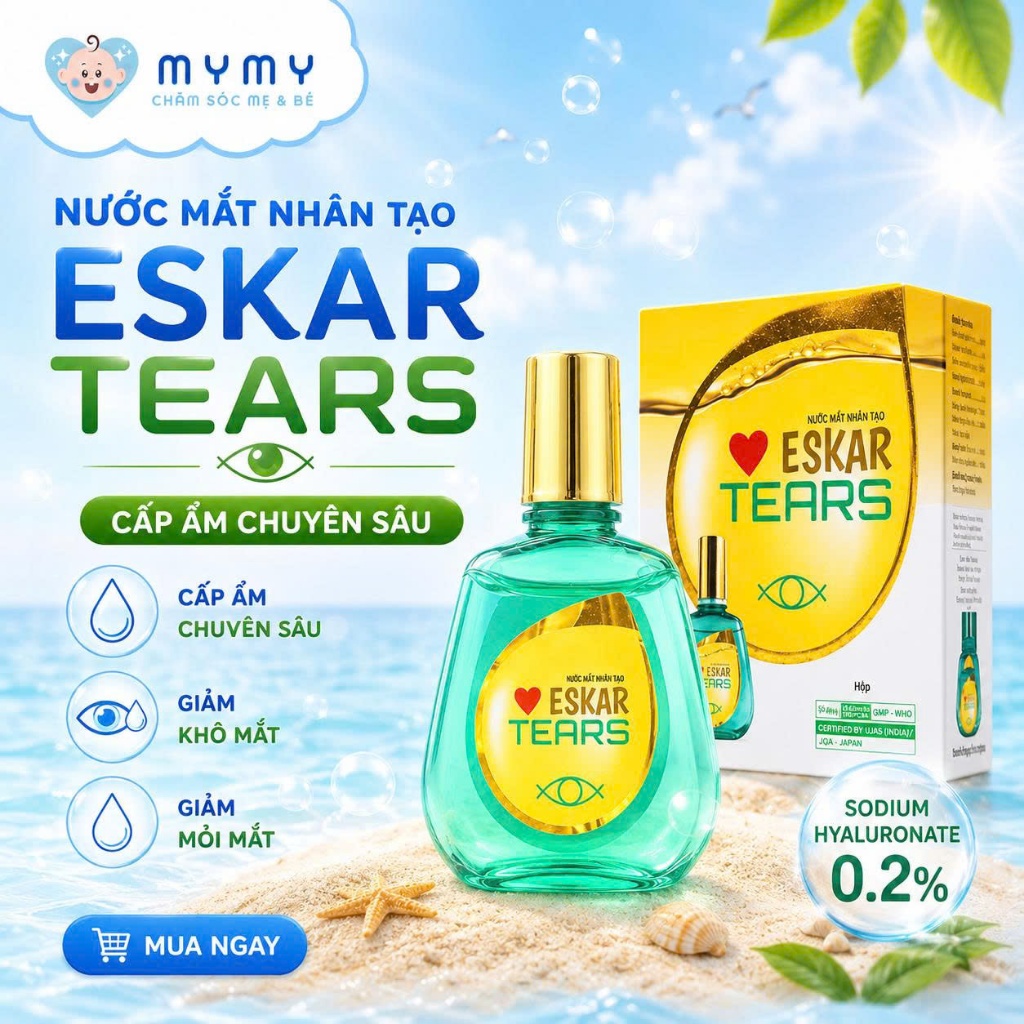 Nước mắt nhân tạo ESKAR TEARS 15ML - DK Pharma
