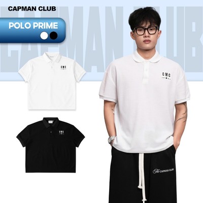 [OUTLET 30%] Áo thun Polo nam nữ PRIME phom Boxy CAPMAN CLUB, áo polo unisex phom rộng trẻ trung thoải mái