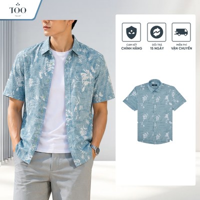 Áo Sơ Mi Hoa Thời Trang Nam Vải Mát Không Nhăn TQQ H431CSC