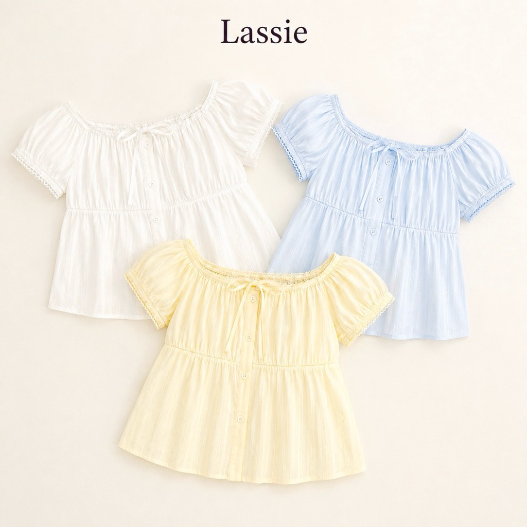 LASSIE BIGSIZE| Áo sơmi kiểu nữ bigsize (65-90kg) -SWEET TOP