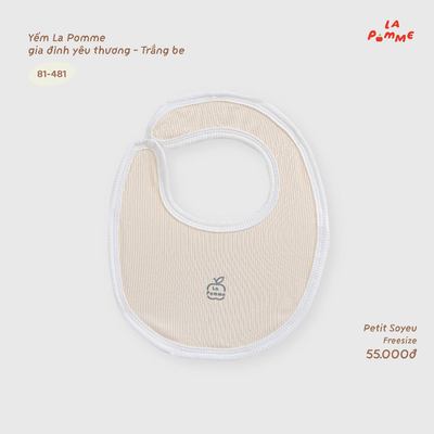 Yếm La Pomme gia đình yêu thương - Sợi Petit Soyeu thoáng mát - Bé trai/gái - Freesize