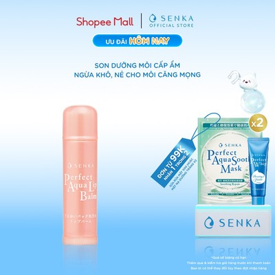 Son dưỡng môi cấp ẩm Senka Perfect Aqua Lip Balm 4.5g