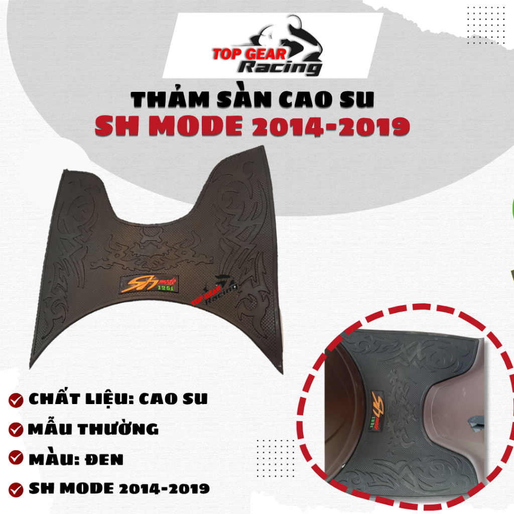 Thảm Sàn Cao Su SH Mode 2016 2019 <TOPGEAR>