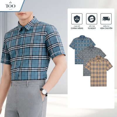 [SALE] Áo Sơ Mi Nam Kháng Nhăn TQQ K531CB Vải Mềm Mượt Thoáng Mát Cộc Tay Thoải Mái Suốt Ngày Dài