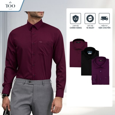 [SALE Dư Size] Áo sơ mi nam dài tay xả hàng dư size TQQ màu trơn chất liệu ít nhăn thoáng khi dễ mặc