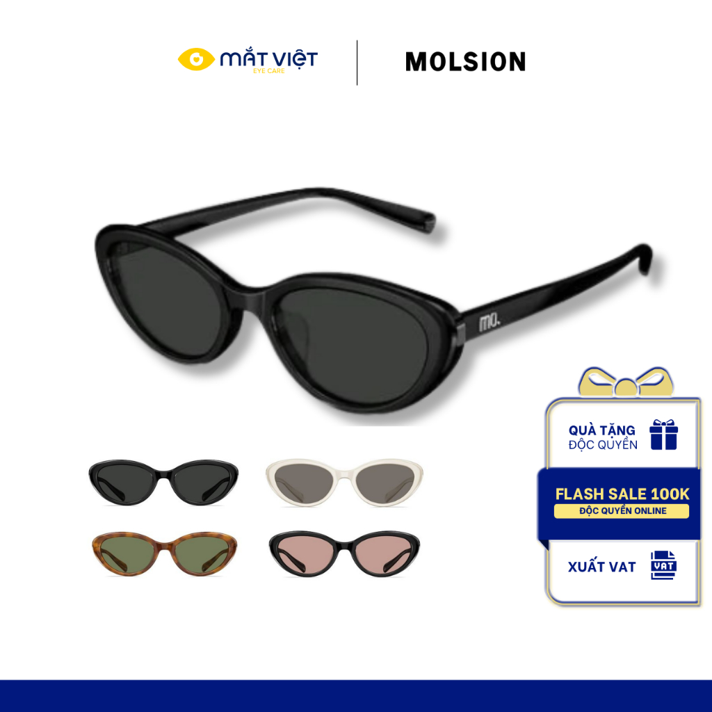 Gọng Kính Nữ MOLSION MM3011 , Gọng Kính Mắt Mèo, Gọng Kính Acetate Cao Cấp, Gọng Kính Chính Hãng Mắt