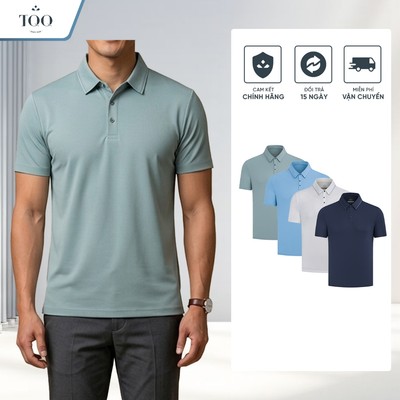 Áo Polo Nam Ngắn Tay Thun Lạnh Co Giãn 4 Chiều Mềm Mát Cao Cấp TQQ PK17C