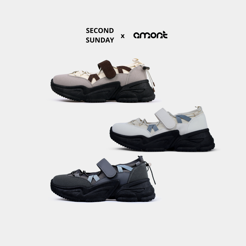 Giày Thể Thao Sneaker Nữ Second Sunday Ella Chunky Đế Tăng Chiều cao 5cm AG23