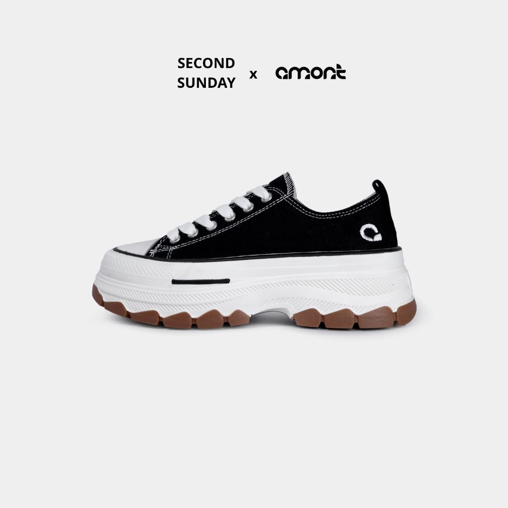 Giày Thể Thao Sneaker Nam Nữ Second Sunday Chunky Low Đế Tăng Chiều Cao 4cm AG02