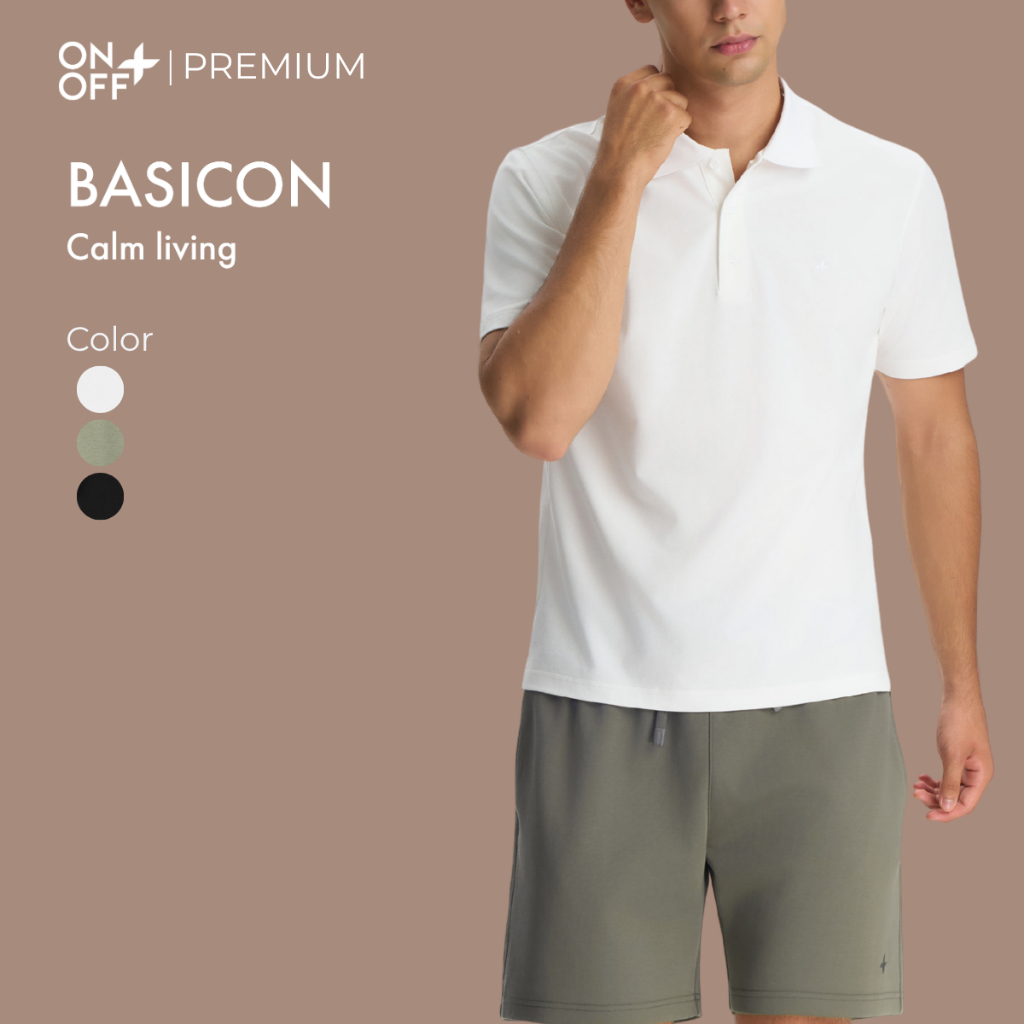 Áo Polo nam Basicon phom regular mịn mát hạn chế nhăn nhàu thanh lịch ONOFF - 58TP26S643