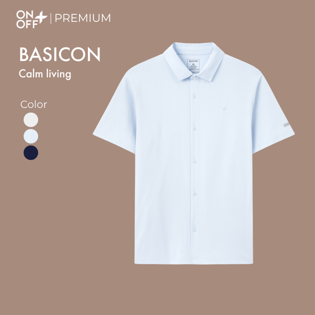 Áo sơ mi basicon công nghệ wicking khô thoáng tức thì ONOFF