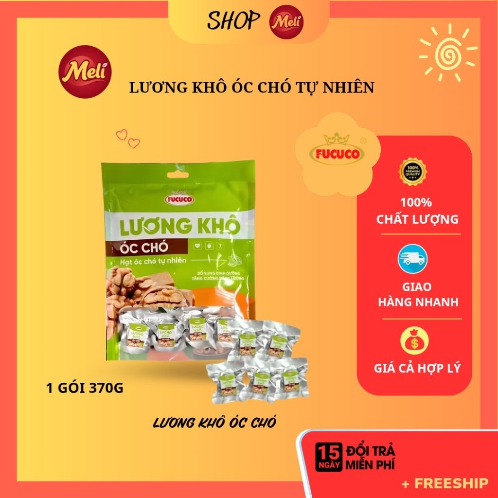 Lương khô Túi Mix 13 vị, Óc Chó của Fucuco
