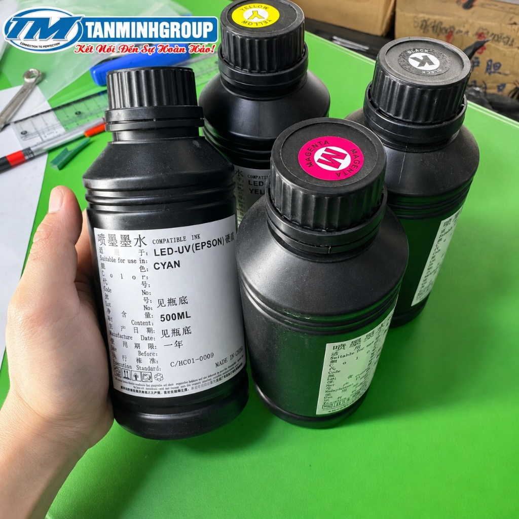 Mực in UV LED cứng/mềm, Dành cho đầu in Epson XP600/TX800 /L1800/L805