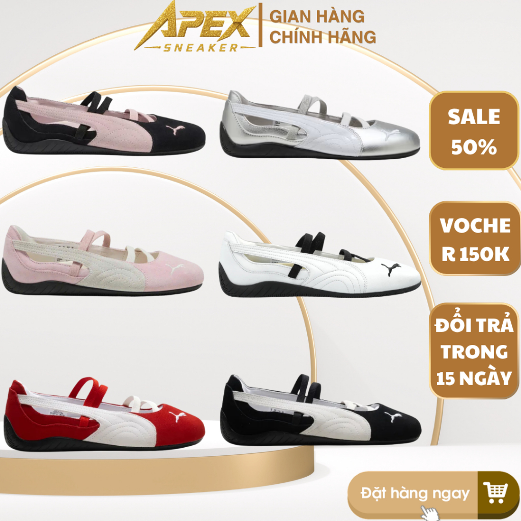 [ 𝙎𝘼𝙇𝙀 Chính Hãng ] Giày Puma Speedcat Ballet. Giày Puma Búp Bê Đủ Các Màu Mới Nhất Full Box.