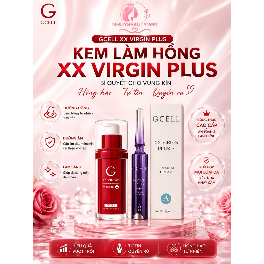Kem Làm Hồng Nhũ Hoa Gcell Xx Virgin 5g/10g