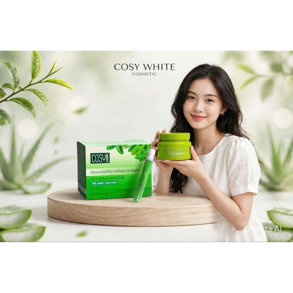 KEM BODY DƯỠNG TRẮNG DA TRÀ XANH COSY WHITE TRÀ XANH