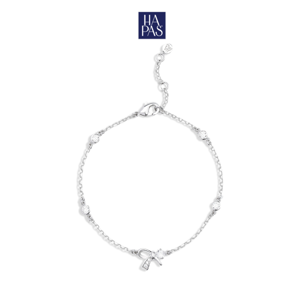 [BST FIRST CHAPTER] Lắc Tay Melora HAPAS JEWELRY Trang Sức Mạ Bạch Kim Đính Đá CZ Cao Cấp - Quà Tặng Người Thương