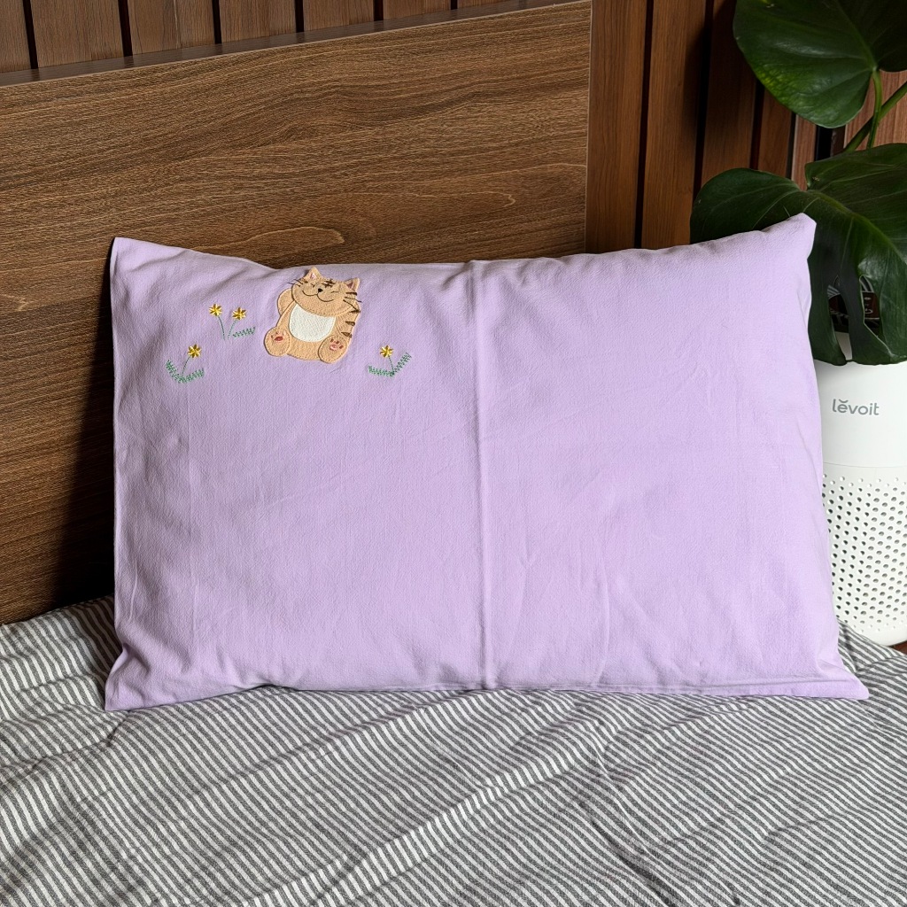 GỐI NẰM 35X50CM MÈO HIKOSEN CARA (VỎ GỐI LẺ)