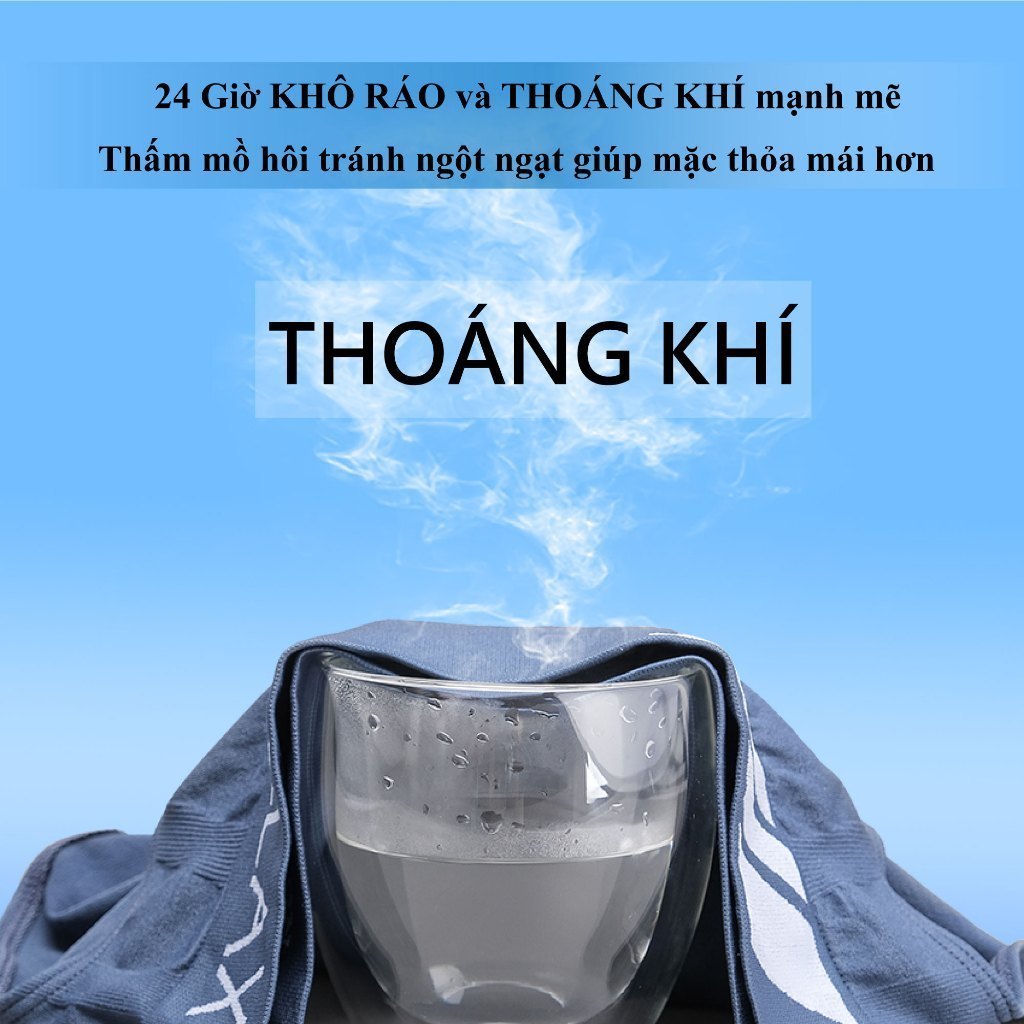 (Bán Chạy) Quần Lót Nam Boxer Dệt kim Relax RLTK014 Boxer  Nylo Elastane Thấm hút