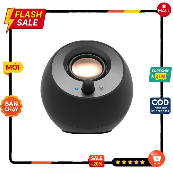Loa Creative Pebble V3 Bluetooth – Loa Máy Tính USB-C 2.0 Nhỏ Gọn