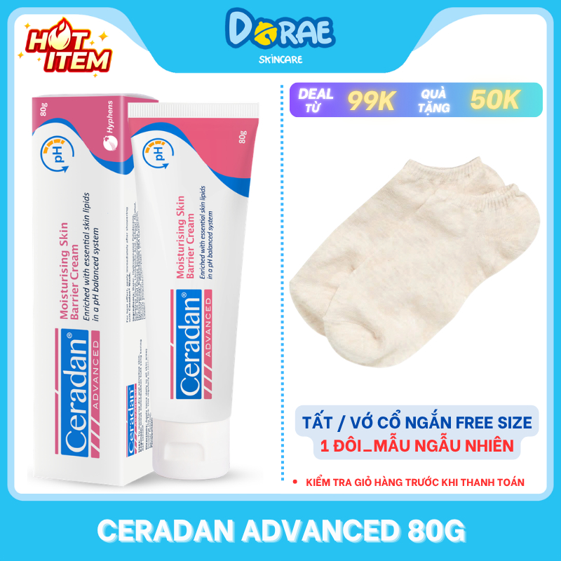 CERADAN ADVANCED 30G / 80G I Kem dưỡng ẩm, phục hồi da Ceradan Advanced Moisturising Skin Barrier Cr