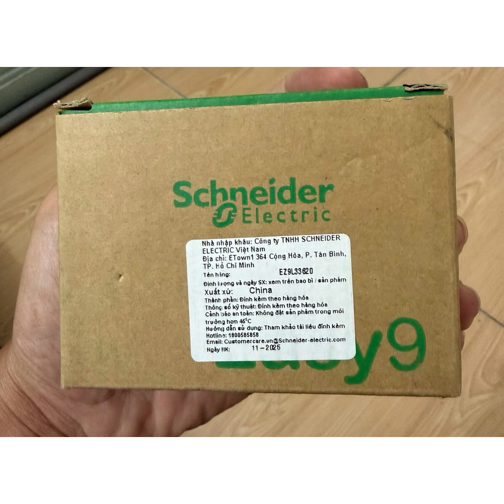 Thiết bị chống sét lan truyền Schneider Easy9 SPD 1P+N 20kA loại 2 EZ9L33620