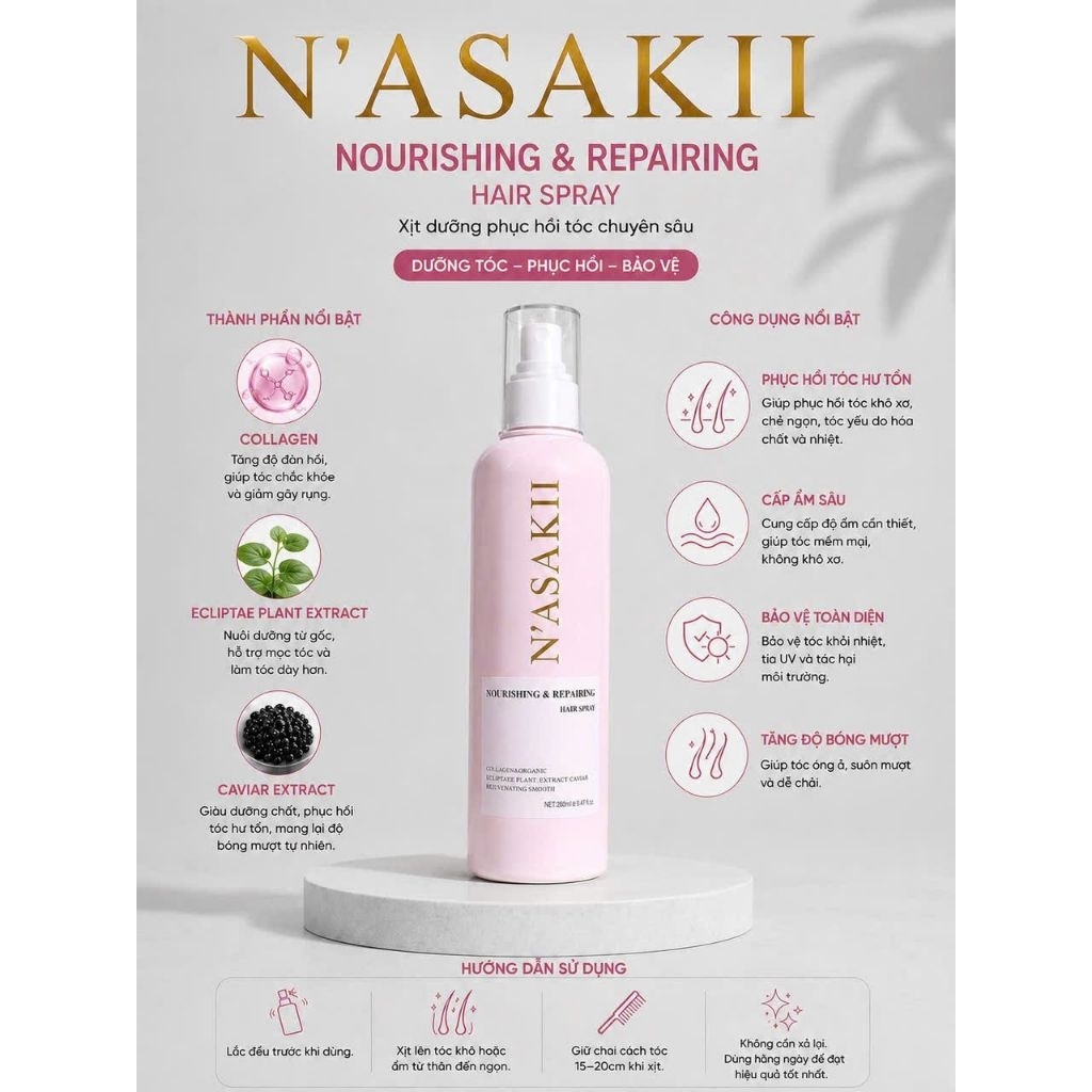🥰🥰 xịt dưỡng nasakii 🥰🥰🥰