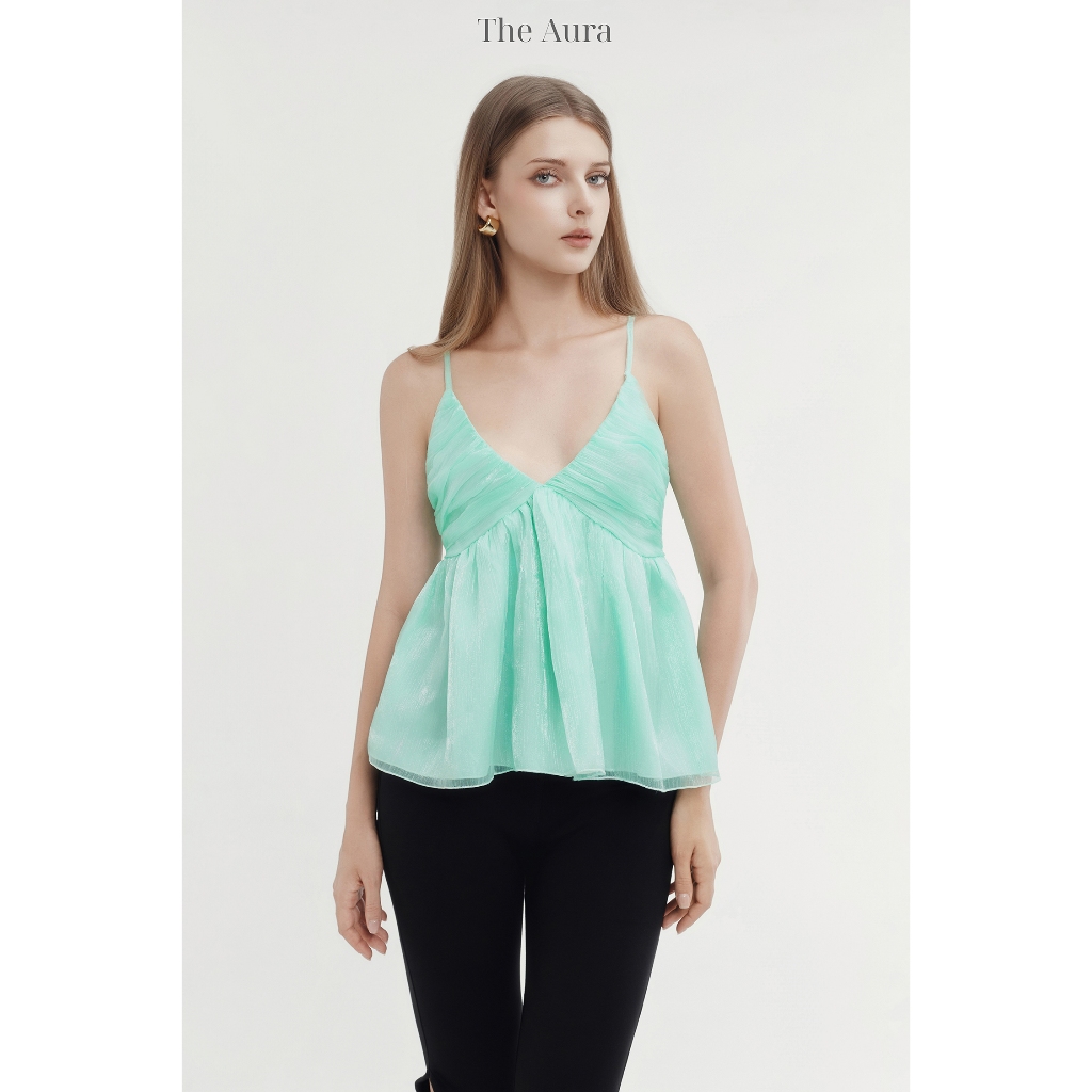 Áo Hai Dây Dáng Peplum Freesize Cara Top - The Aura