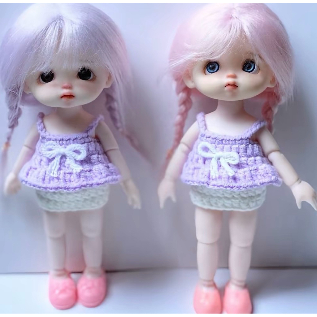 set váy babydoll dễ thương dành cho doll 16-17cm ( chỉ bán váy)