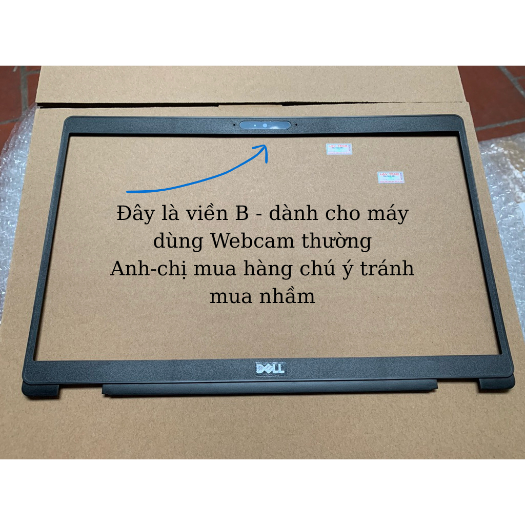Vỏ B Dell Latitude 5400 5410 5401 ( Lỗ cam đơn - loại cam thường ) Viền nhựa - Check đúng hàng trước