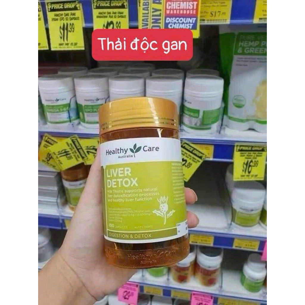 𝐇𝐞𝐚𝐥𝐭𝐡𝐲 𝐂𝐚𝐫𝐞 𝐋𝐢𝐯𝐞𝐫 𝐃𝐞𝐭𝐨𝐱 -  Th𝐚̉𝐢 đ𝐨̣̂𝐜 𝐠𝐚𝐧 100 viên