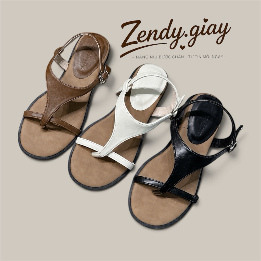 Sandal nữ quai ngang chữ T đế 3 phân siêu xinh