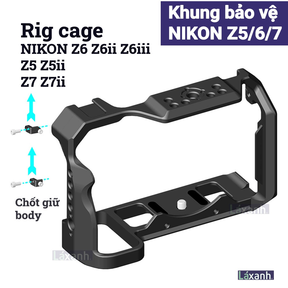 Nikon Z6iii Z5 Z6 Z6ii Z7 Z7ii | Khung bảo vệ rig cage camera giá treo phụ kiện máy ảnh nikon z63 z6
