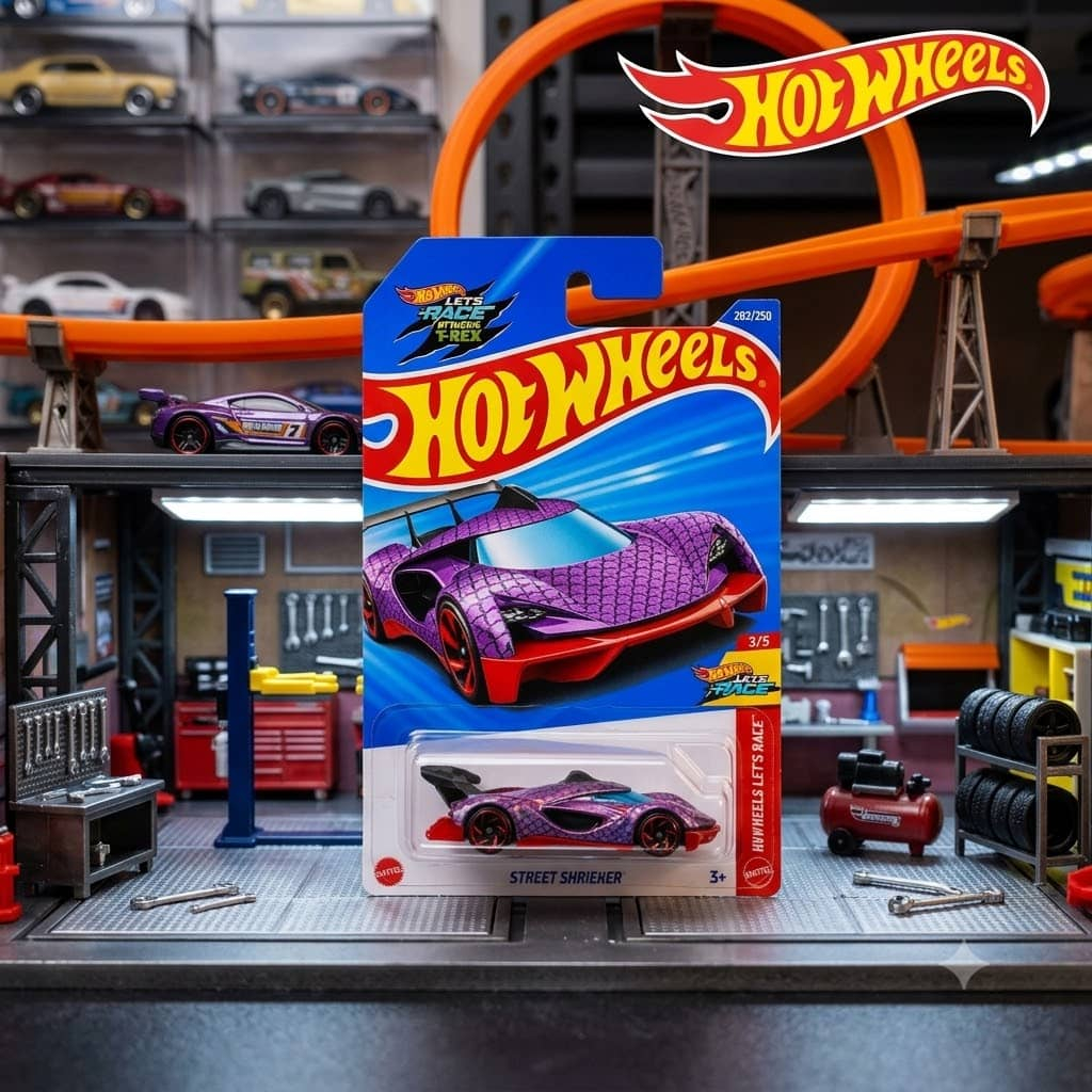 Mô Hình Xe Hot Wheels Street Shrieker Hot Wheels Let's Race 2026 Tỷ Lệ 1:64 Chính Hãng Mattel